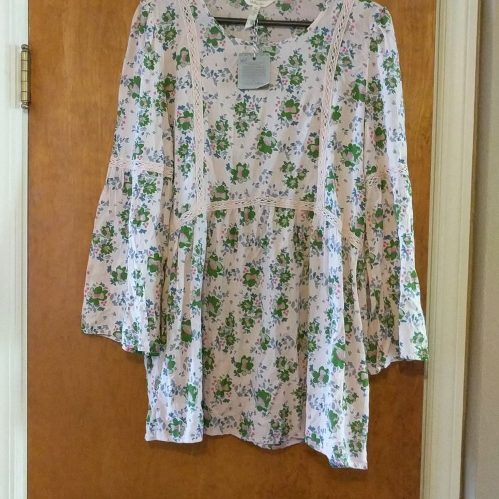 New with Tags Matilda Jane Pink Floral Tunic XL